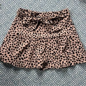 Barely worn! Gather and Grace cheetah print skort.